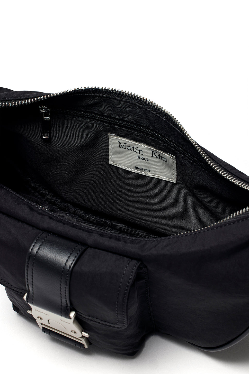 [matinkim] BUCKLE HOBO BAG IN BLACK