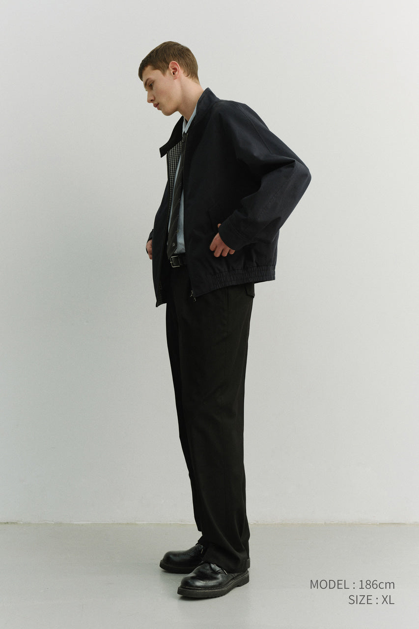 Dunst Unisex Modern Harrington Jacket Navy