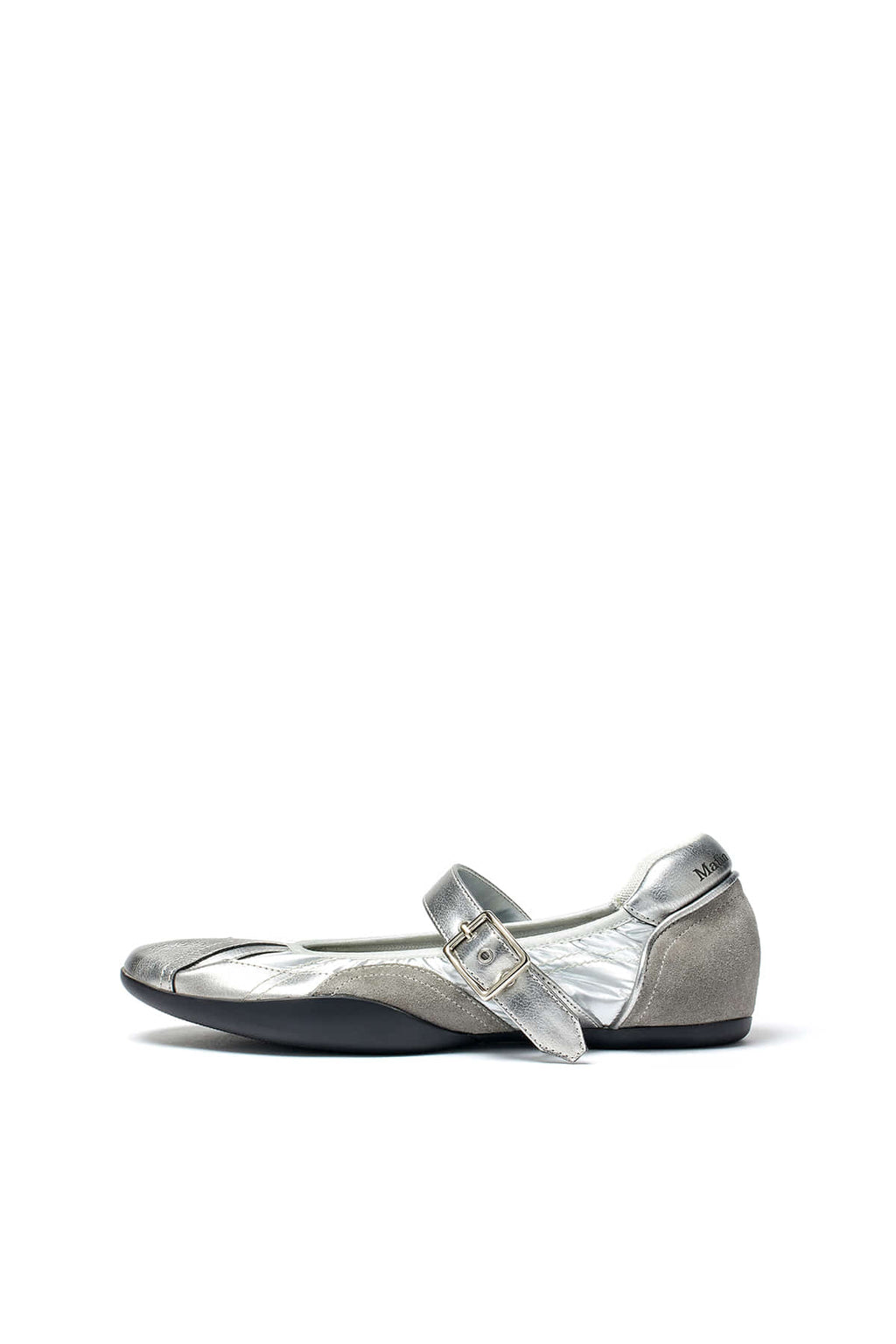 Matinkim Shirring Point Round Maryjane IN Silver