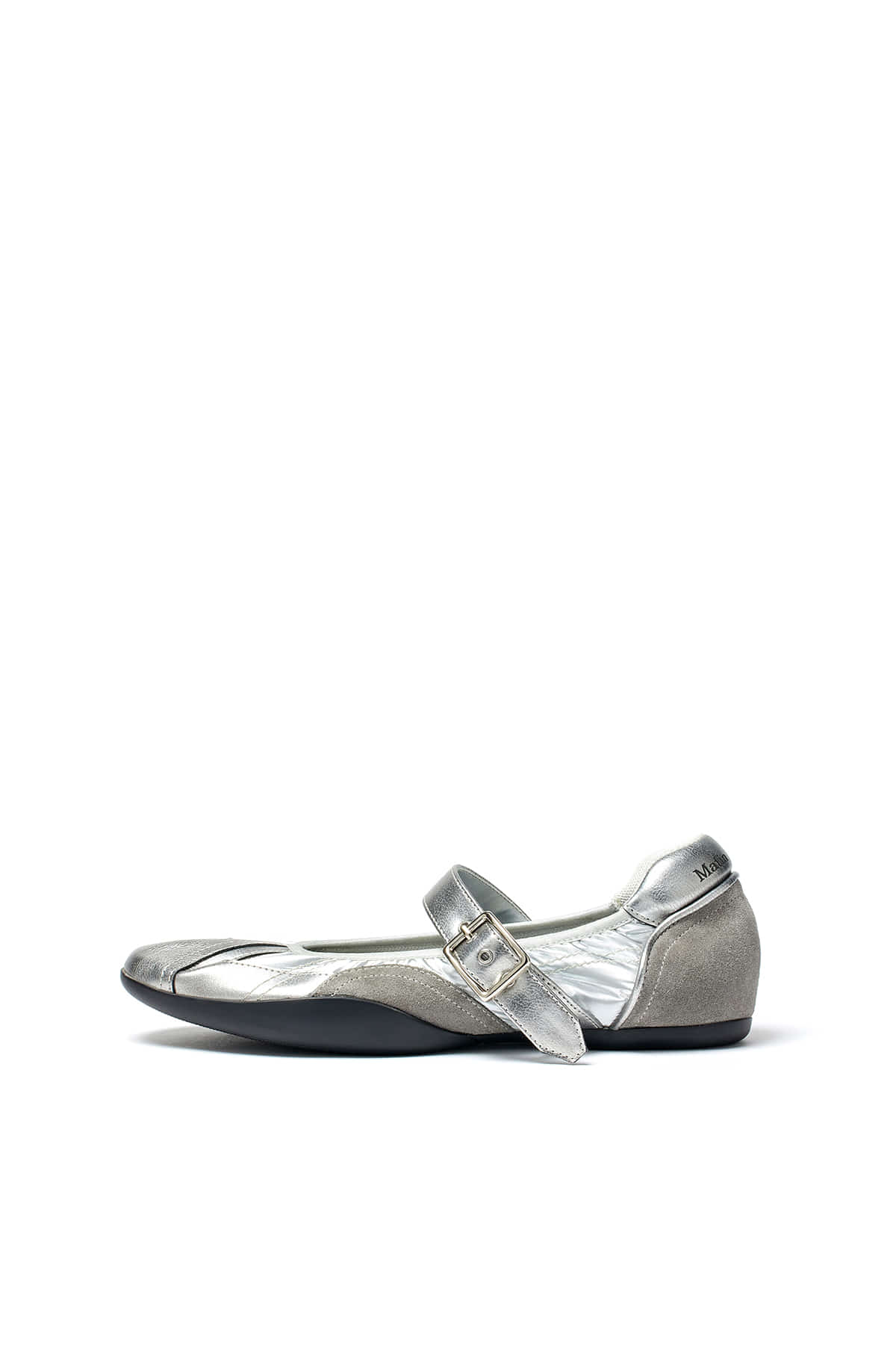 Matinkim Shirring Point Round Maryjane IN Silver