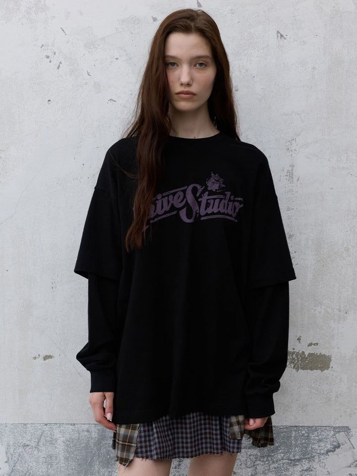 Raive Double Sleeve Layered T-shirts