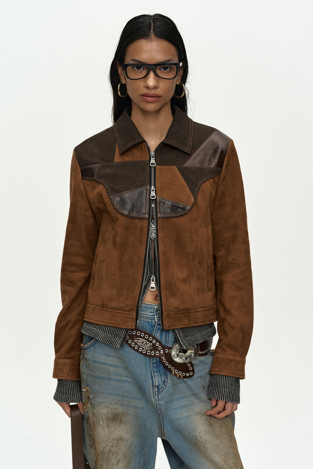 Andersson Bell Harvey Leather Patchwork Jacket