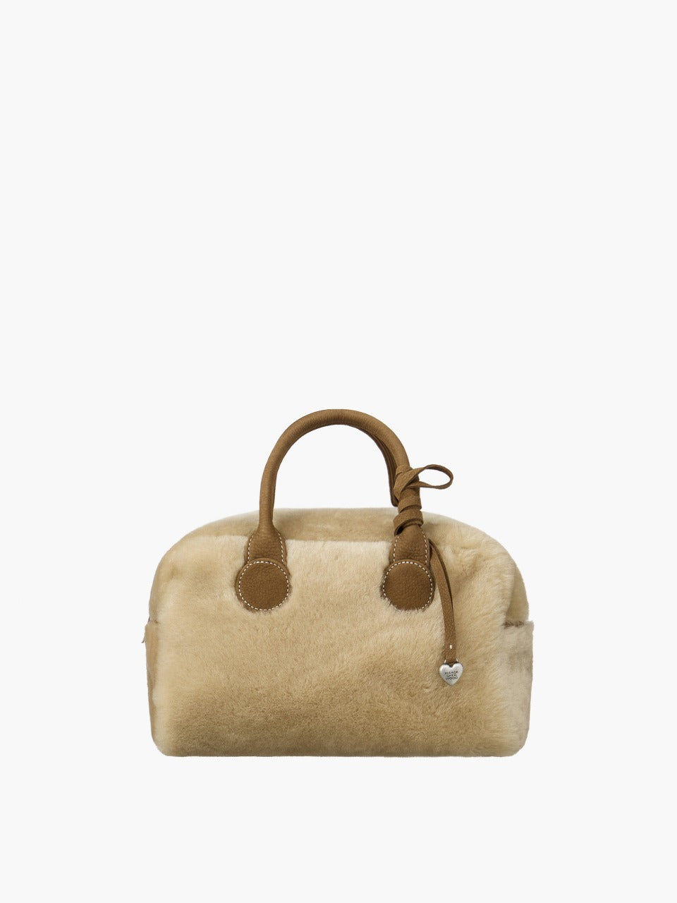 Margesherwood Soft Bowling beige shearling+chestnut nubuck