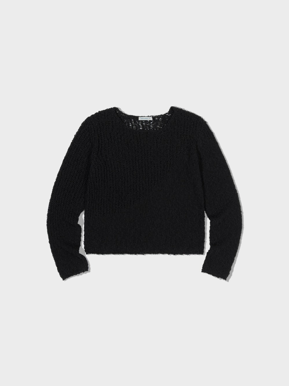 Low Classic Wave Cropped Sweater Black