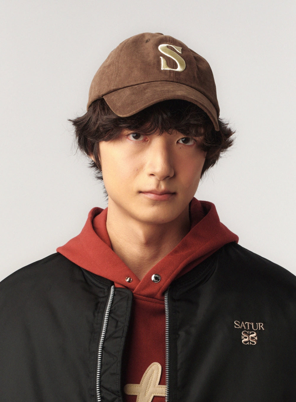 [satur] Vintage Casual Ball Cap - Brown