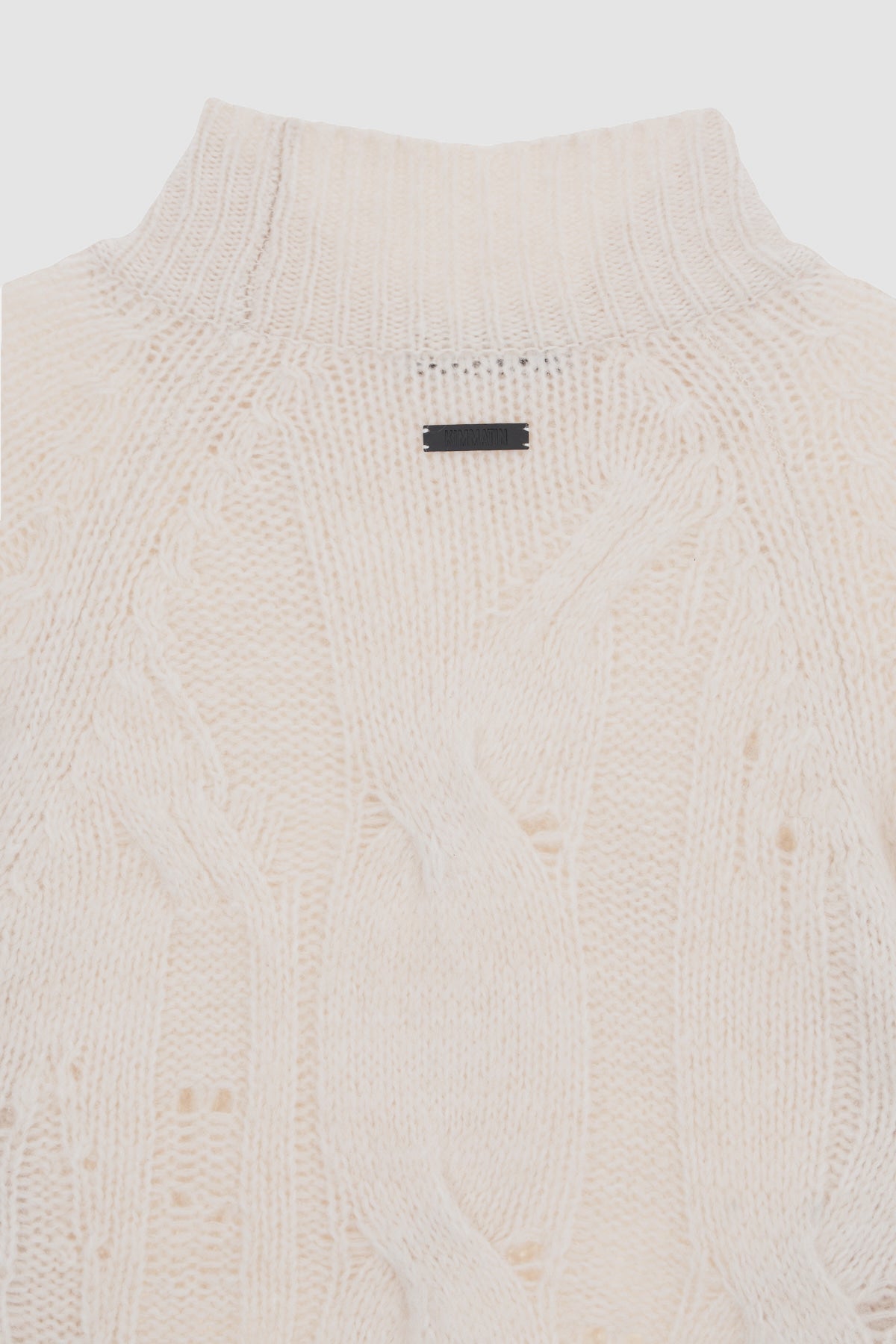 Matinkim Oversize Highneck Volume Pullover IN Ivory