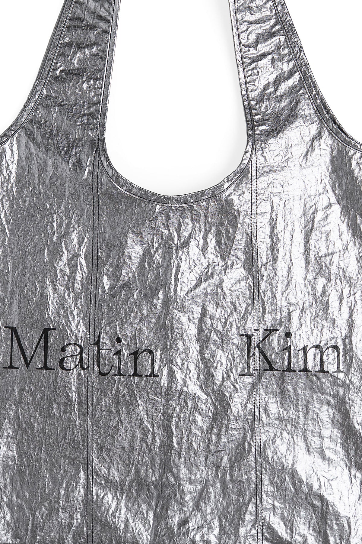 Matinkim Matin Line Stitch Ecobag IN Dark Silver