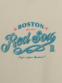 MLB Korea Women's V-neck Letter Crop T-shirts