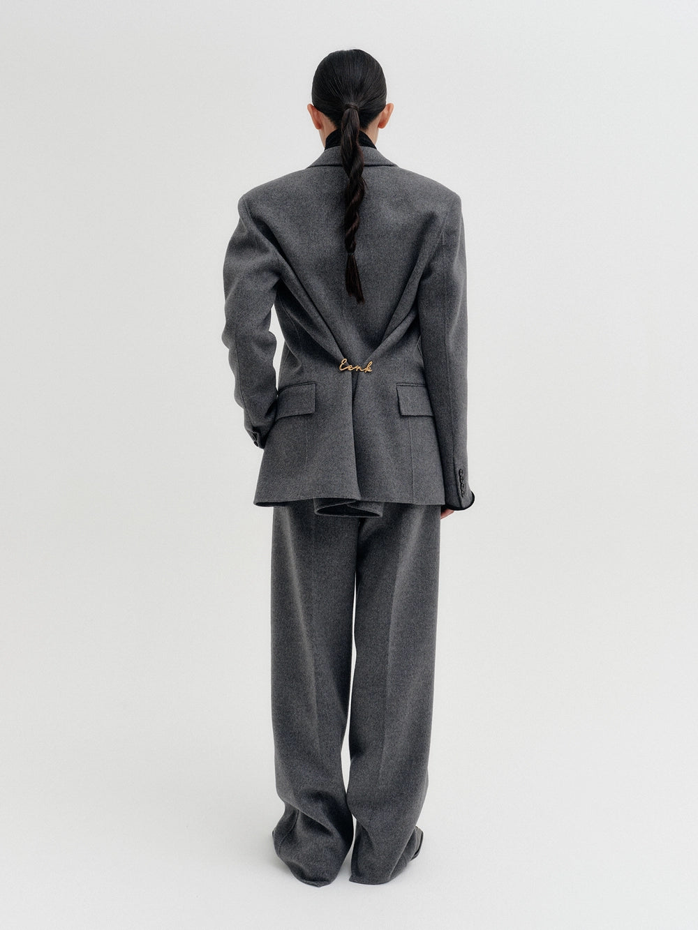 EENK Pinch Front Pants - Melange Gray