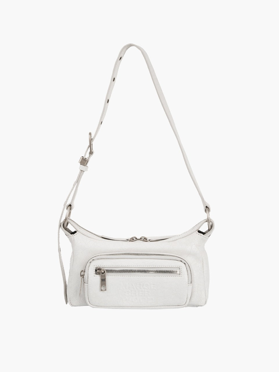 Margesherwood Outpocket Hobo Mini off white cracked