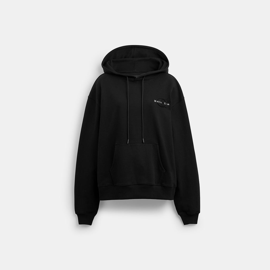 Matinkim Matin Kim X Coach Logo Embroidery Hoodie IN Black