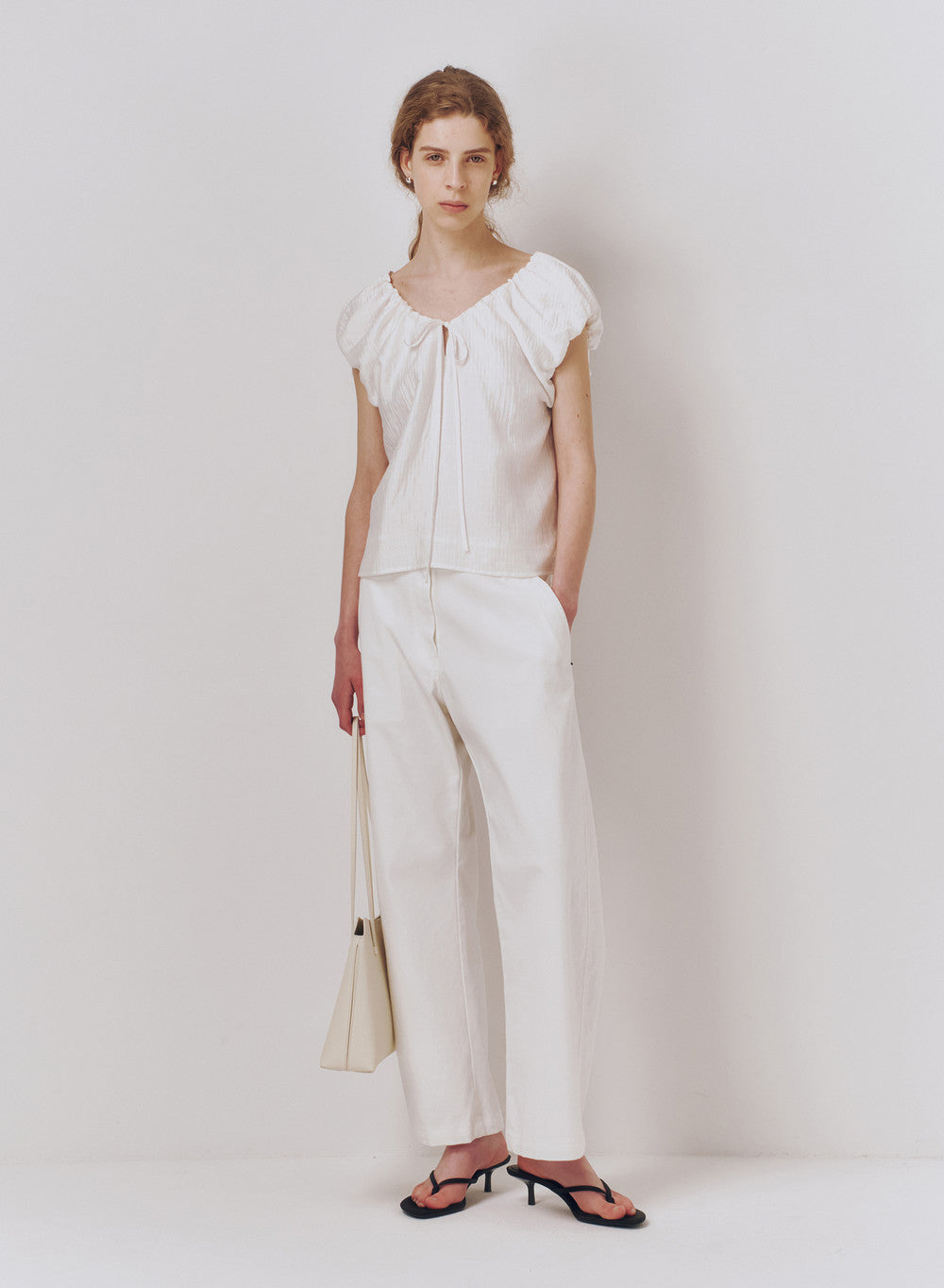 Kindersalmon Swan Blouse White