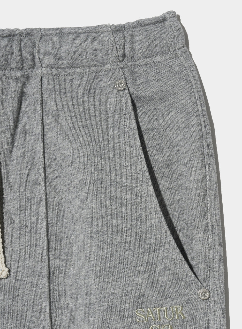 [satur] Etna Lounge Straight Sweatpants - Melange Gray