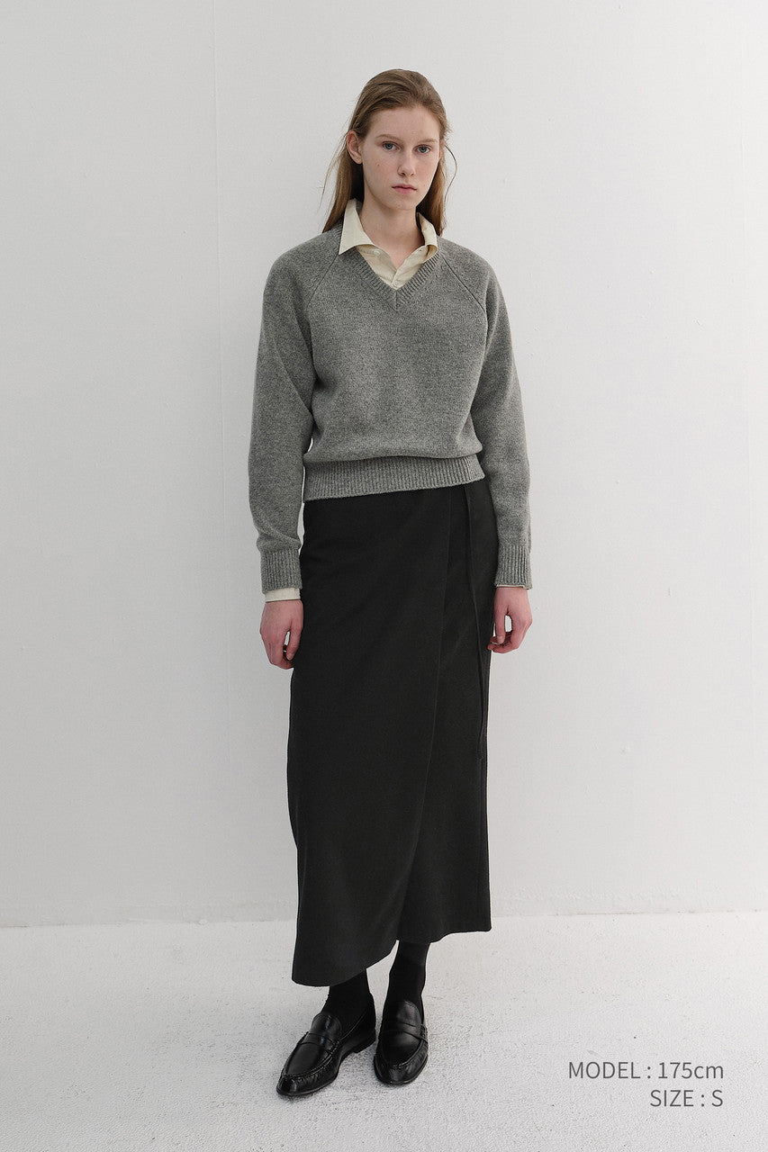 Dunst Maxi Wrap Skirt Black