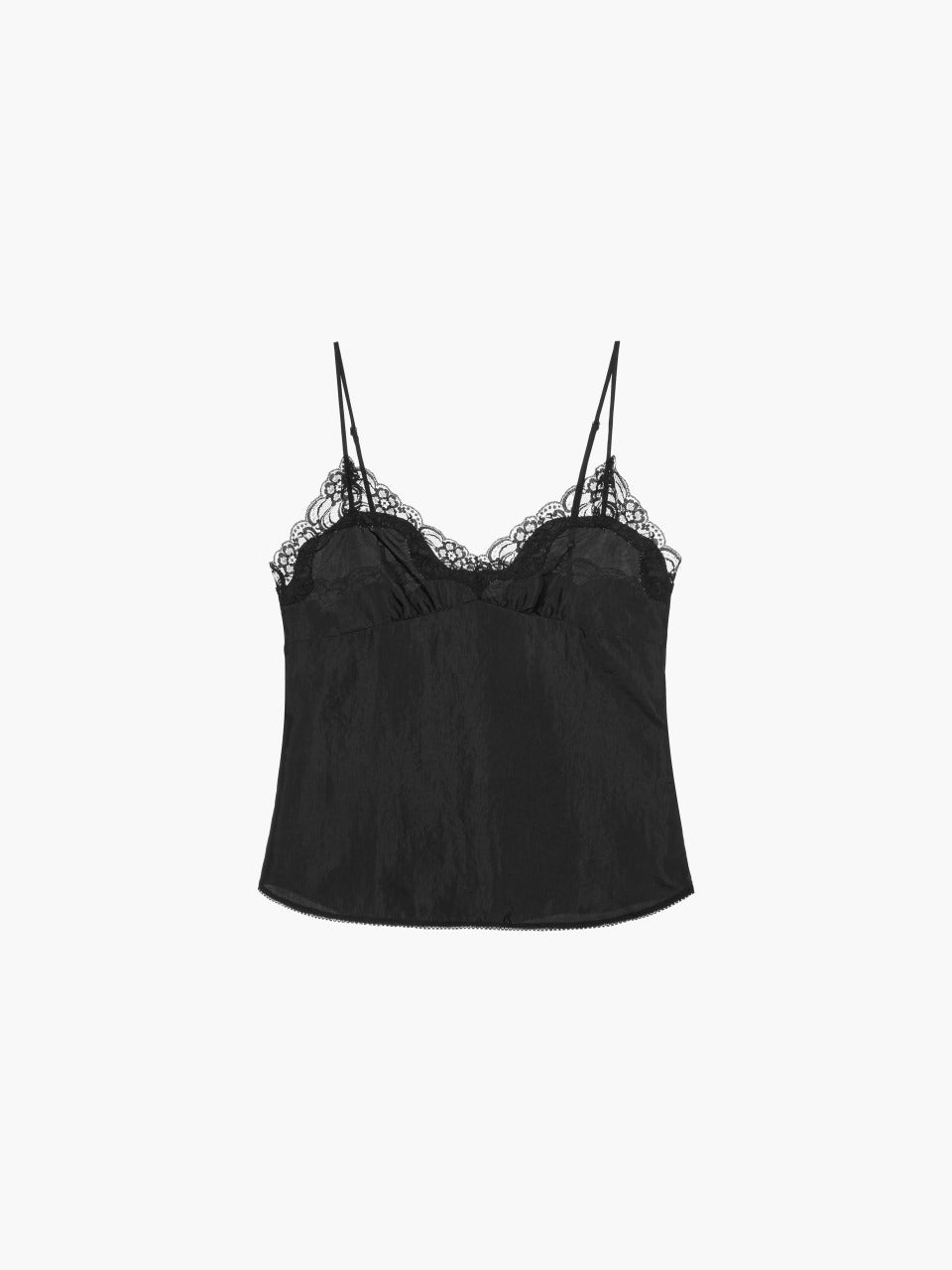MARGESHERWOOD Lace Sleeveless Top black