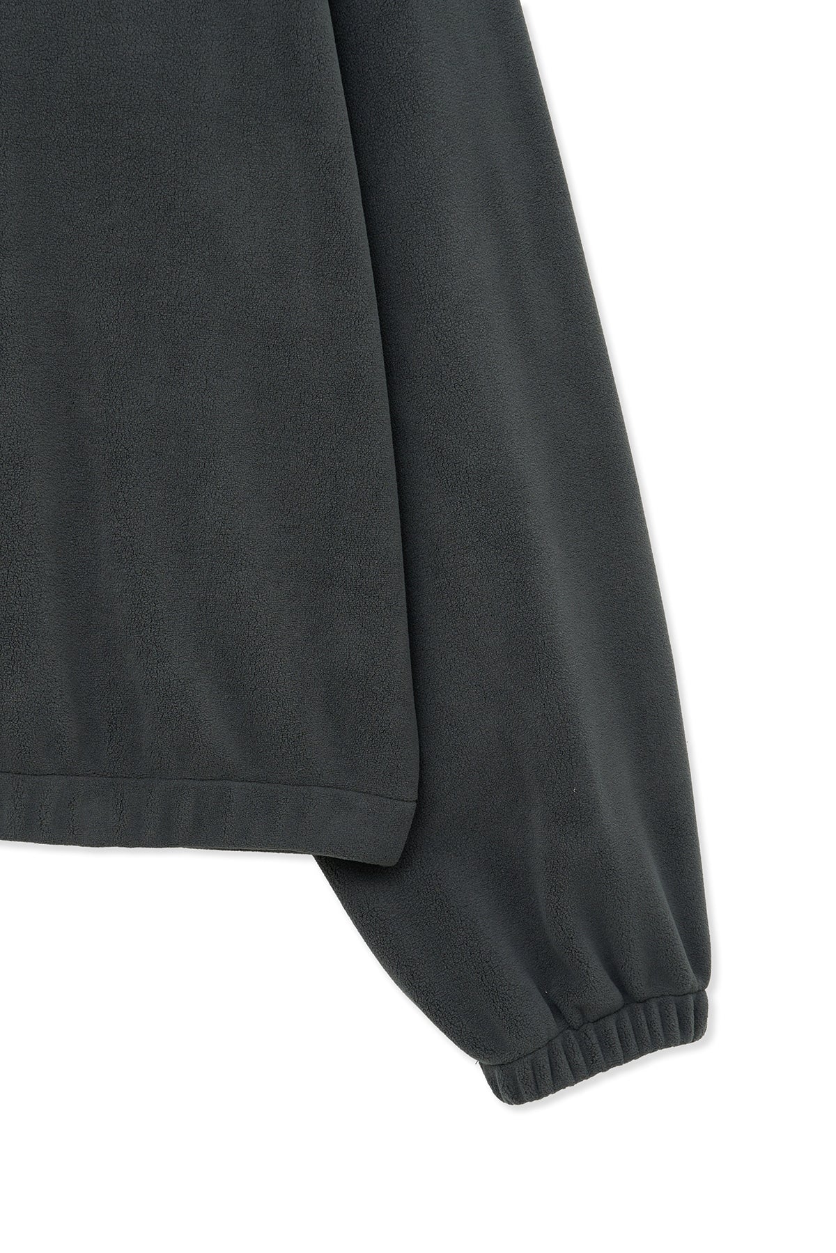 Matinkim Sherpa Fleece Half Zip UP Top IN Charcoal