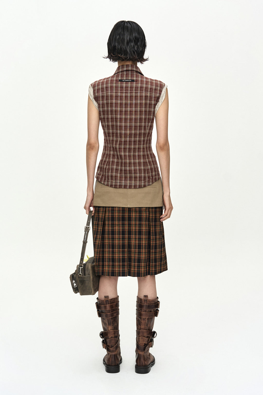 Andersson Bell Double Layered Pleats Skirt