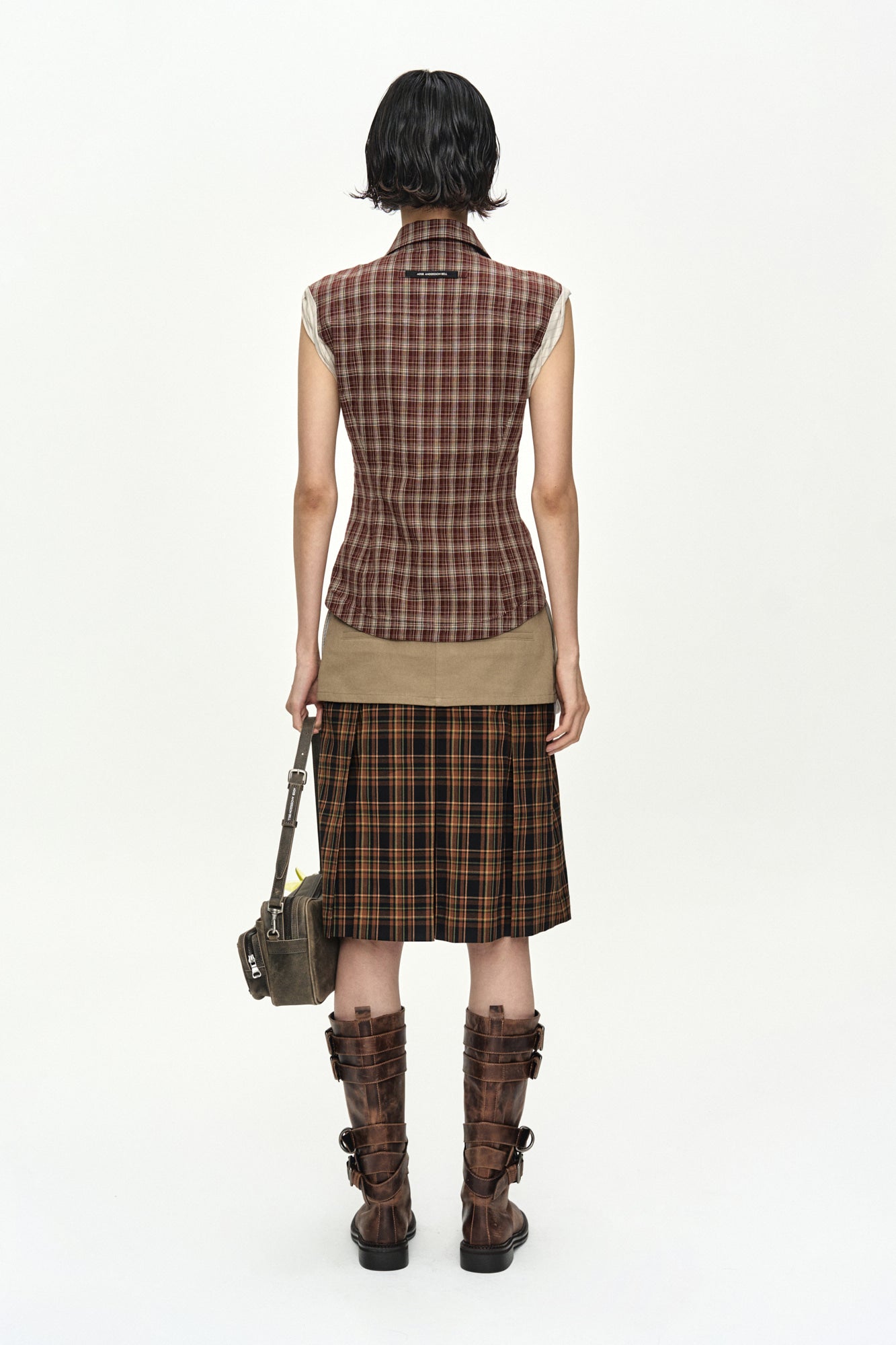 Andersson Bell Double Layered Pleats Skirt