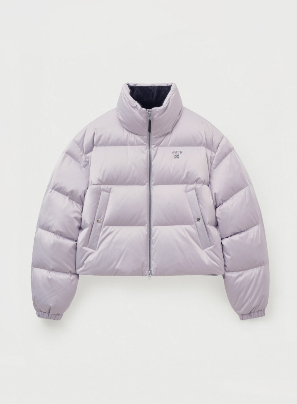 [satur] (W) Loren Crop Duck Down Padding - Lavender