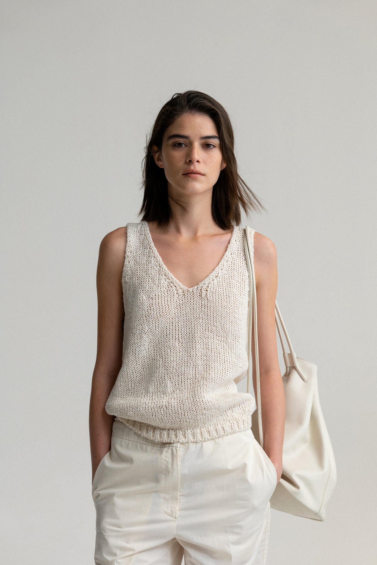 Nothing Written Vegetable bucket bag (Ivory)