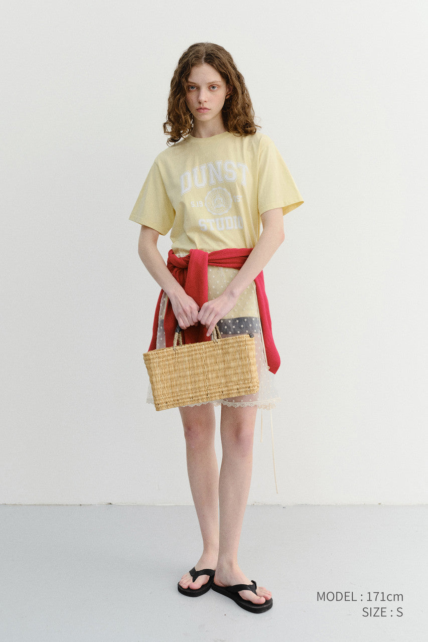 Dunst Unisex Classic Logo T-Shirt Lemon