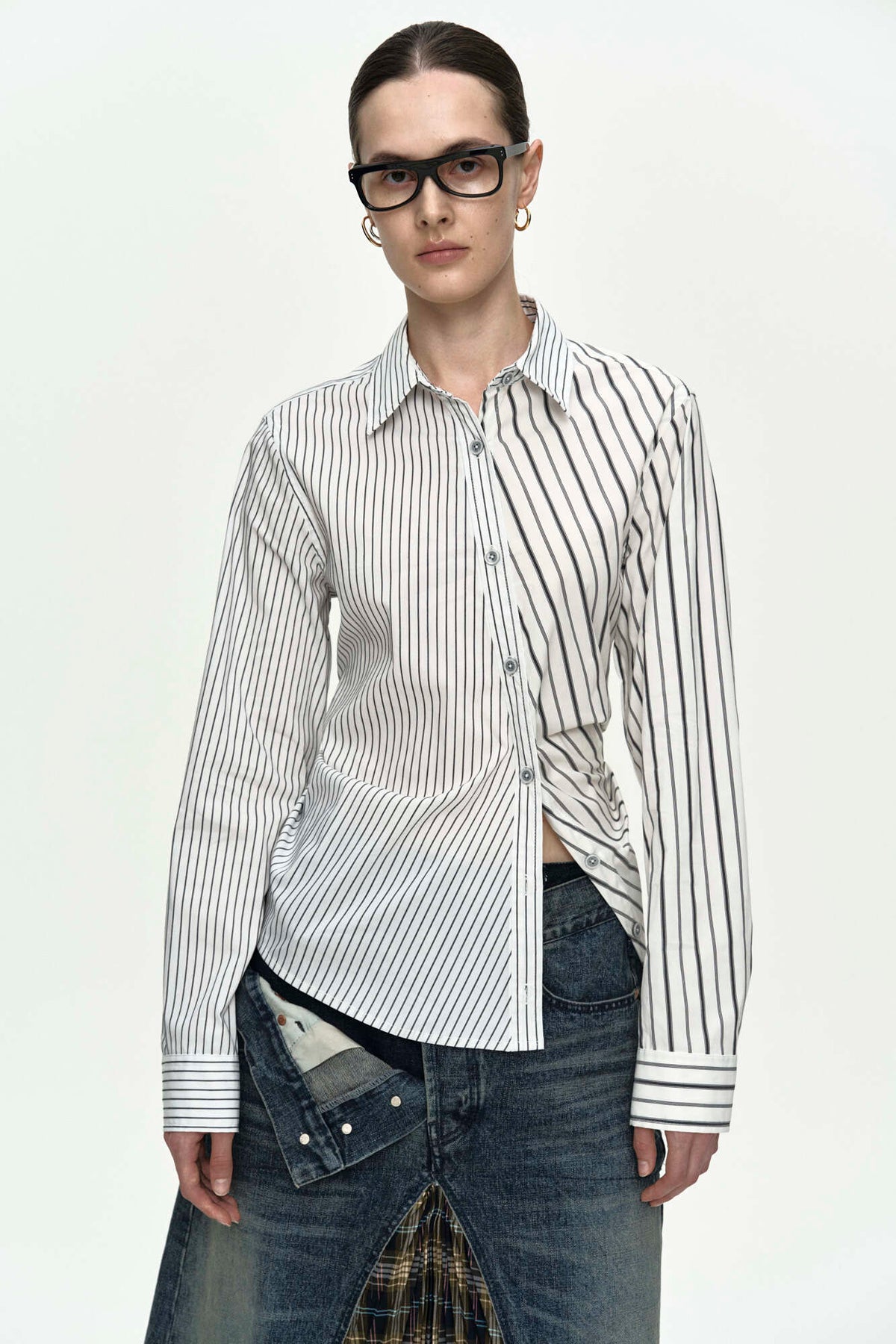 Andersson Bell Noa Striped Twist-Tuck Shirt