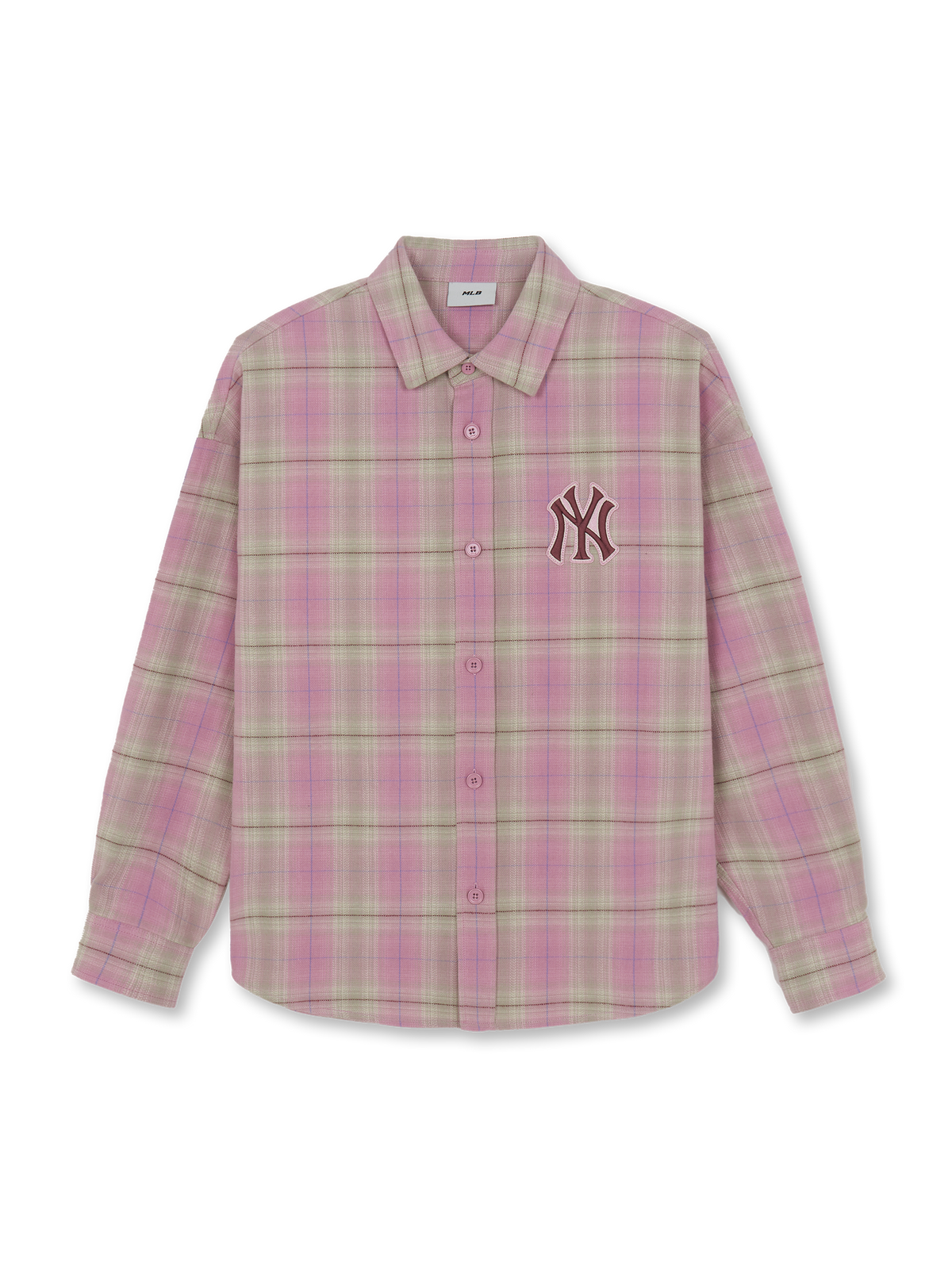 MLB Korea Basic Cotton Flannel Check Shirts