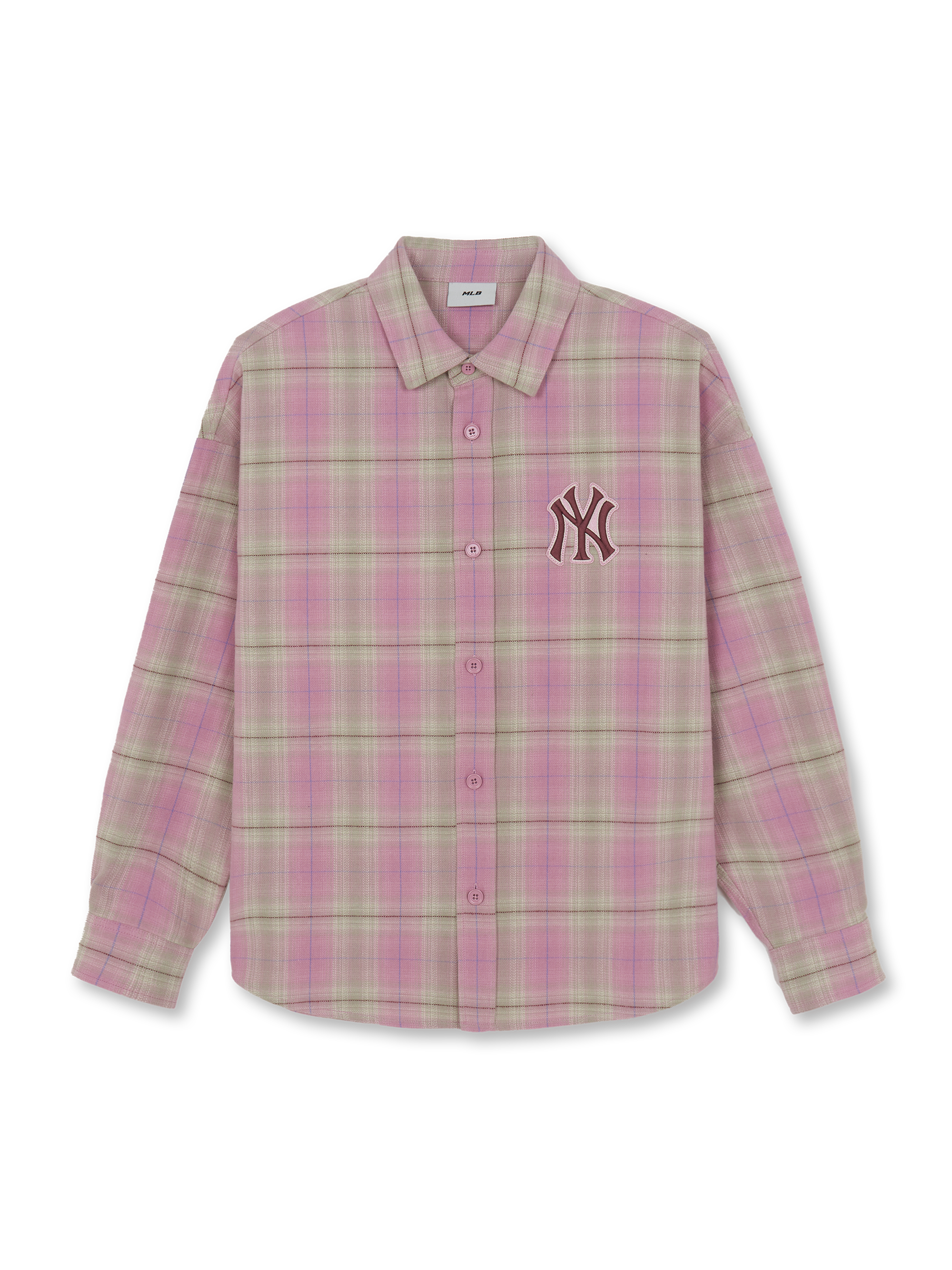 [mlb korea] Basic Cotton Flannel Check Shirts