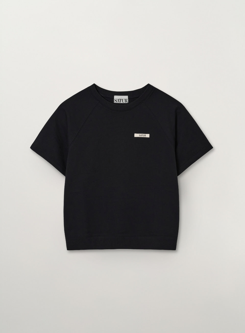 Satur (W) Basic Half Sweatshirt - Black