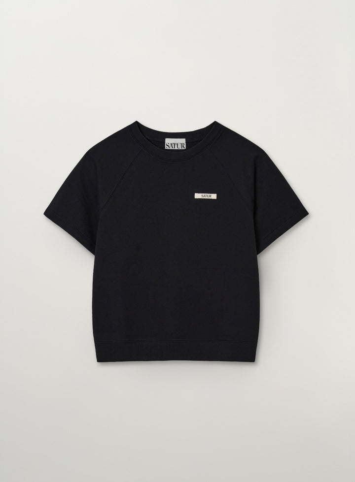 Satur (W) Basic Half Sweatshirt - Black