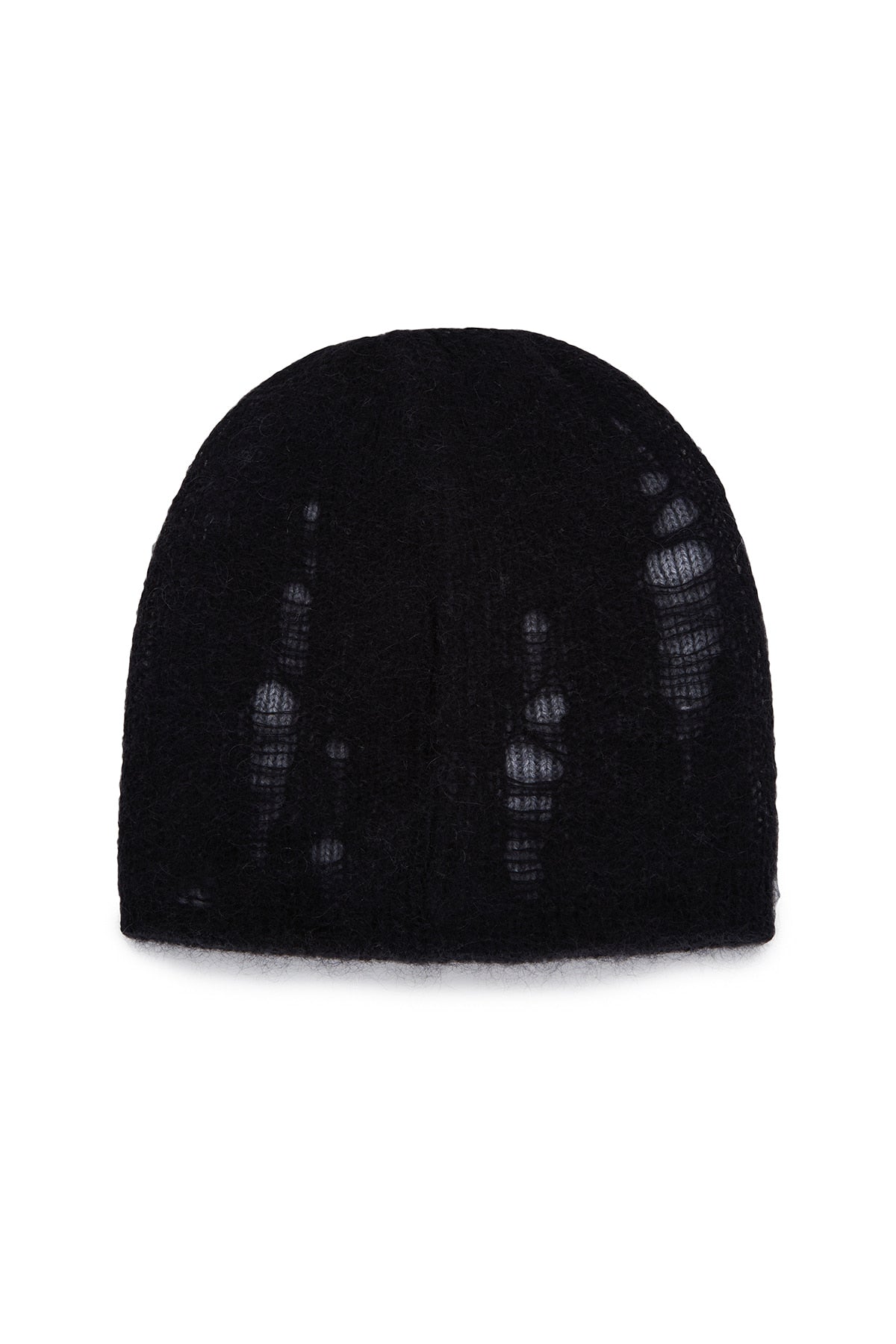 [matinkim] VINTAGE LAYER KNIT BEANIE IN BLACK