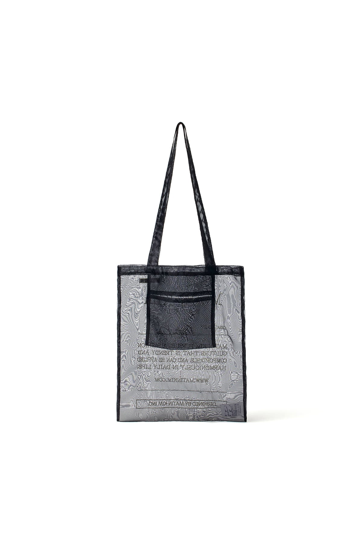 [matinkim] ORGANZA ECOBAG IN BLACK