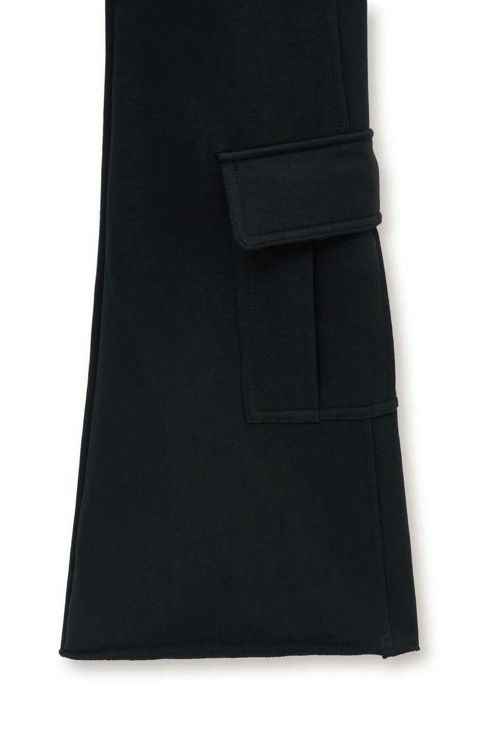 Matinkim Boots Cut Slim Cargo Sweatpants IN Black