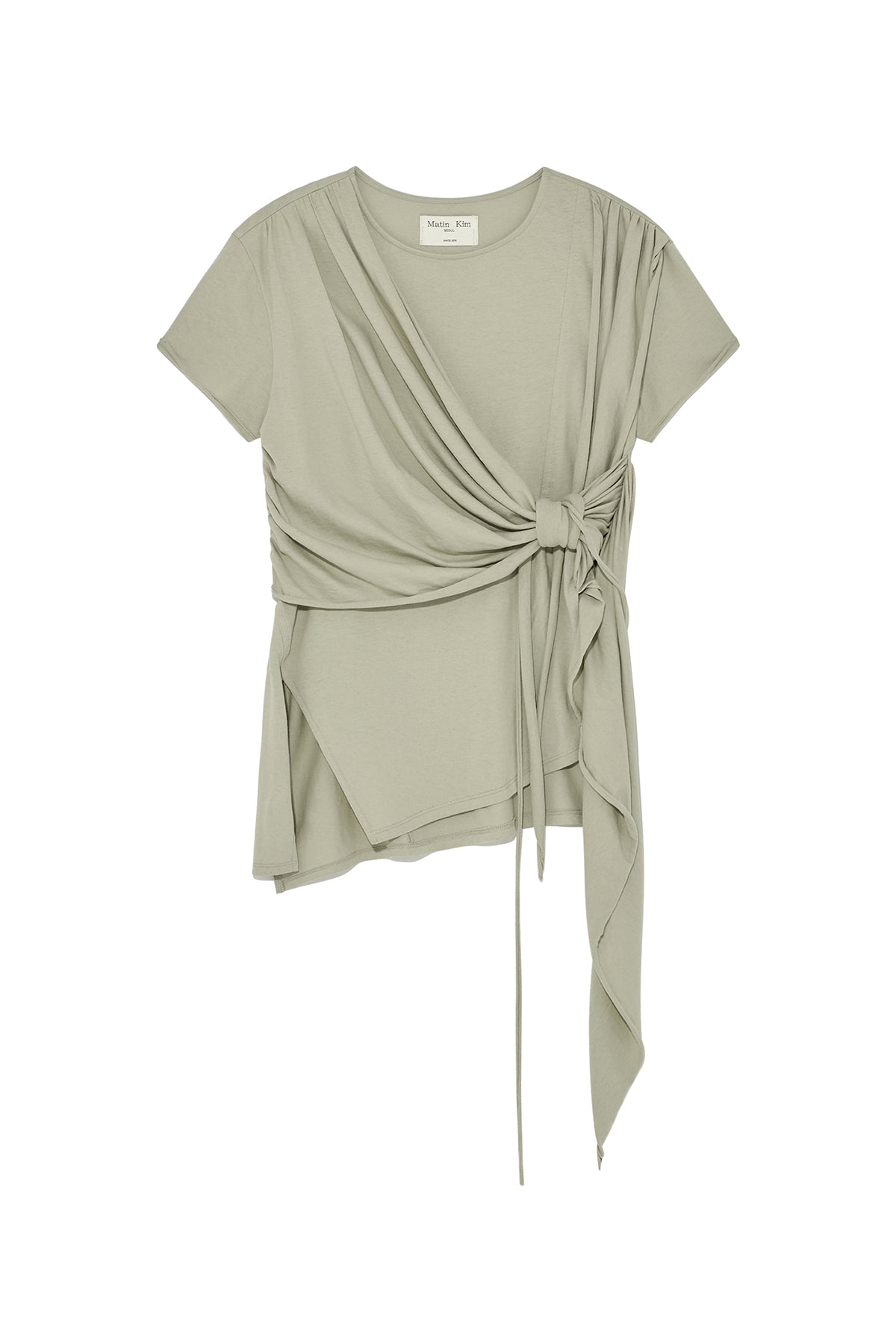 Matinkim Tied Detail String Top IN Light Khaki