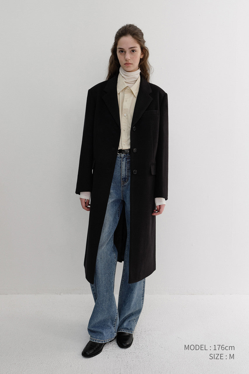 Dunst Essential Cashmere Single Coat Black