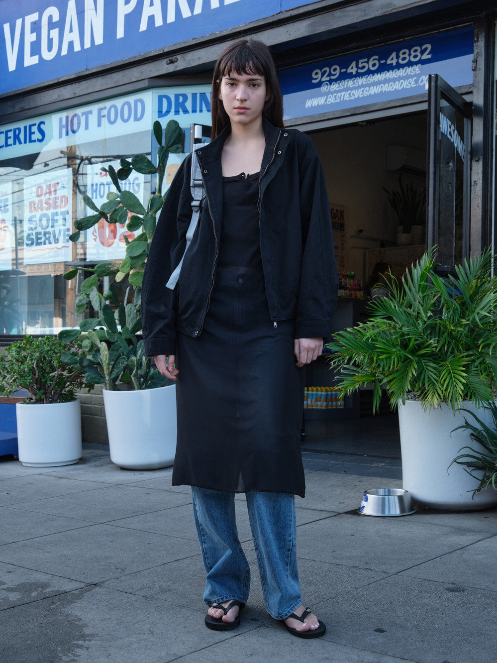 Low Classic Washed Cotton Jumper Black