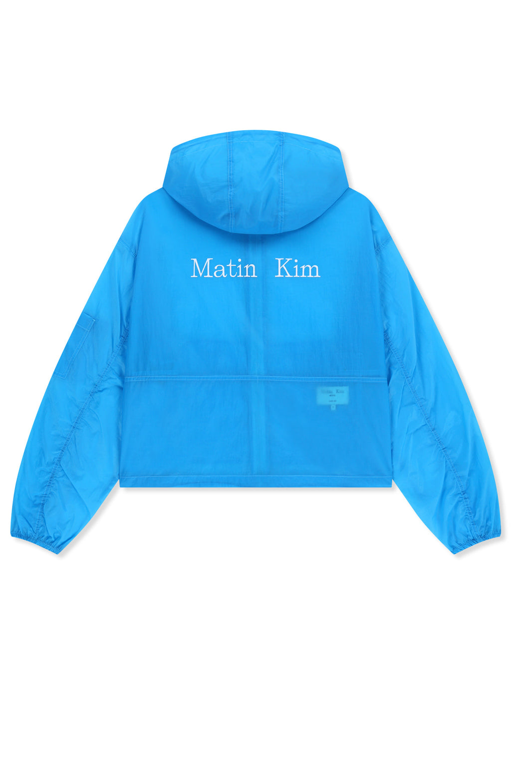 Matinkim Back Logo Hoody Windbreaker For Women IN Blue