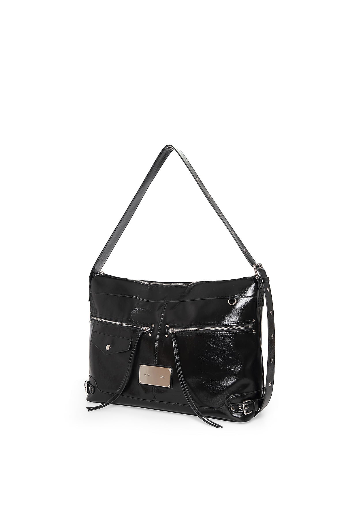 Matinkim Side Buckle Biker Big Bag IN Black