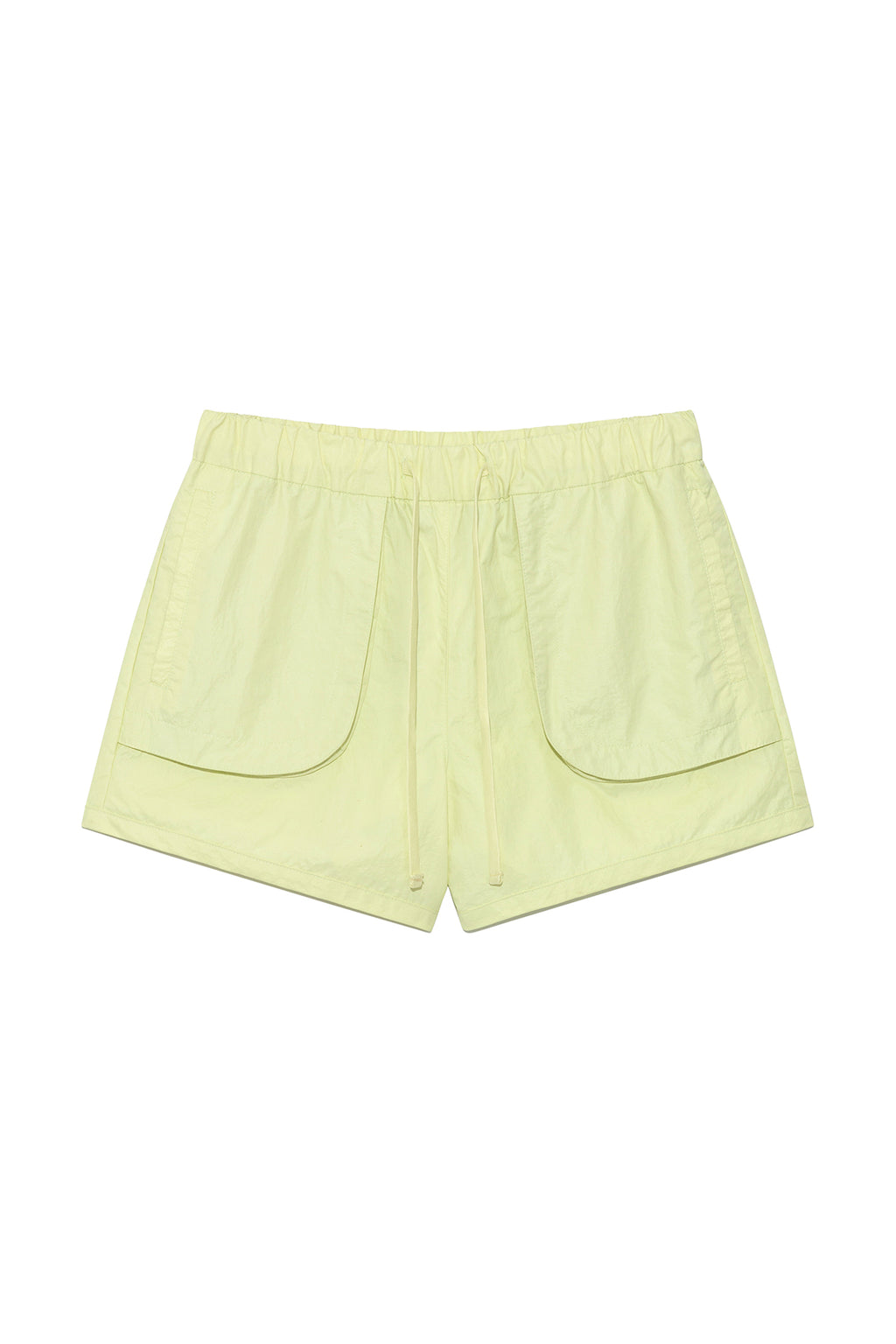 Matinkim Out Pocket Nylon Banding Shorts IN Lime