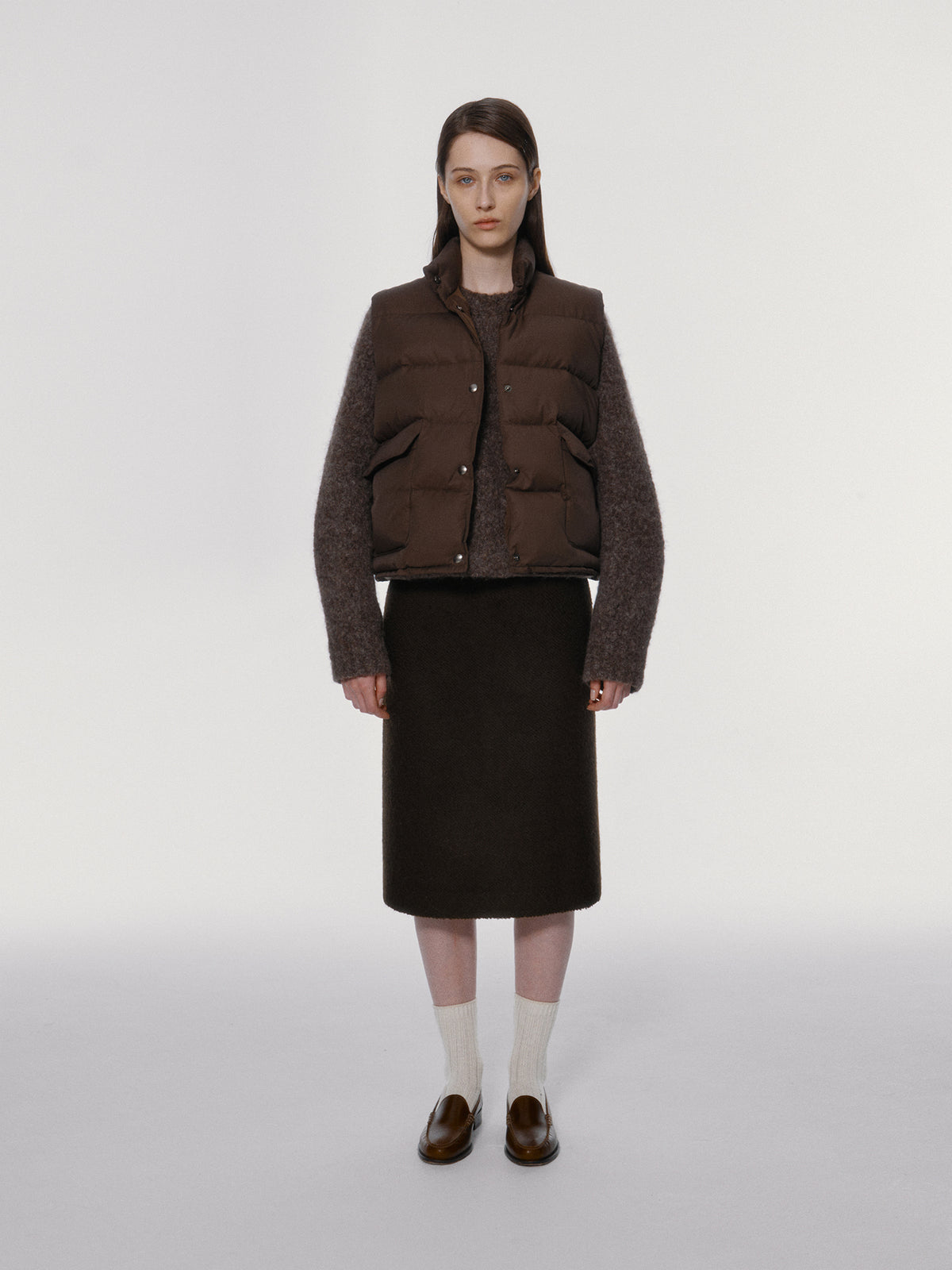 Nothing Written Michelin puffer vest (Choco)