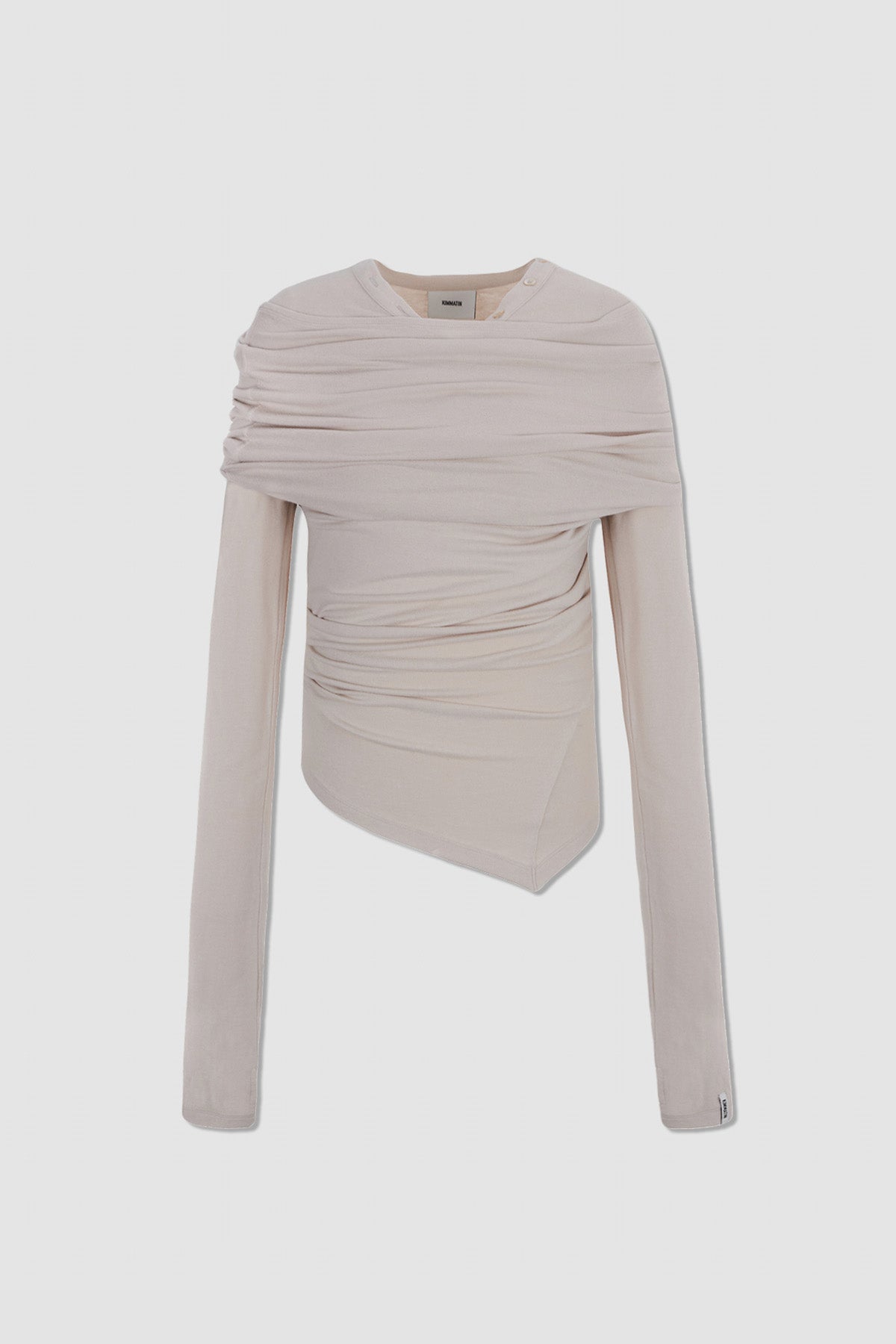 Matinkim Off Shoulder Detail Top IN Light Beige