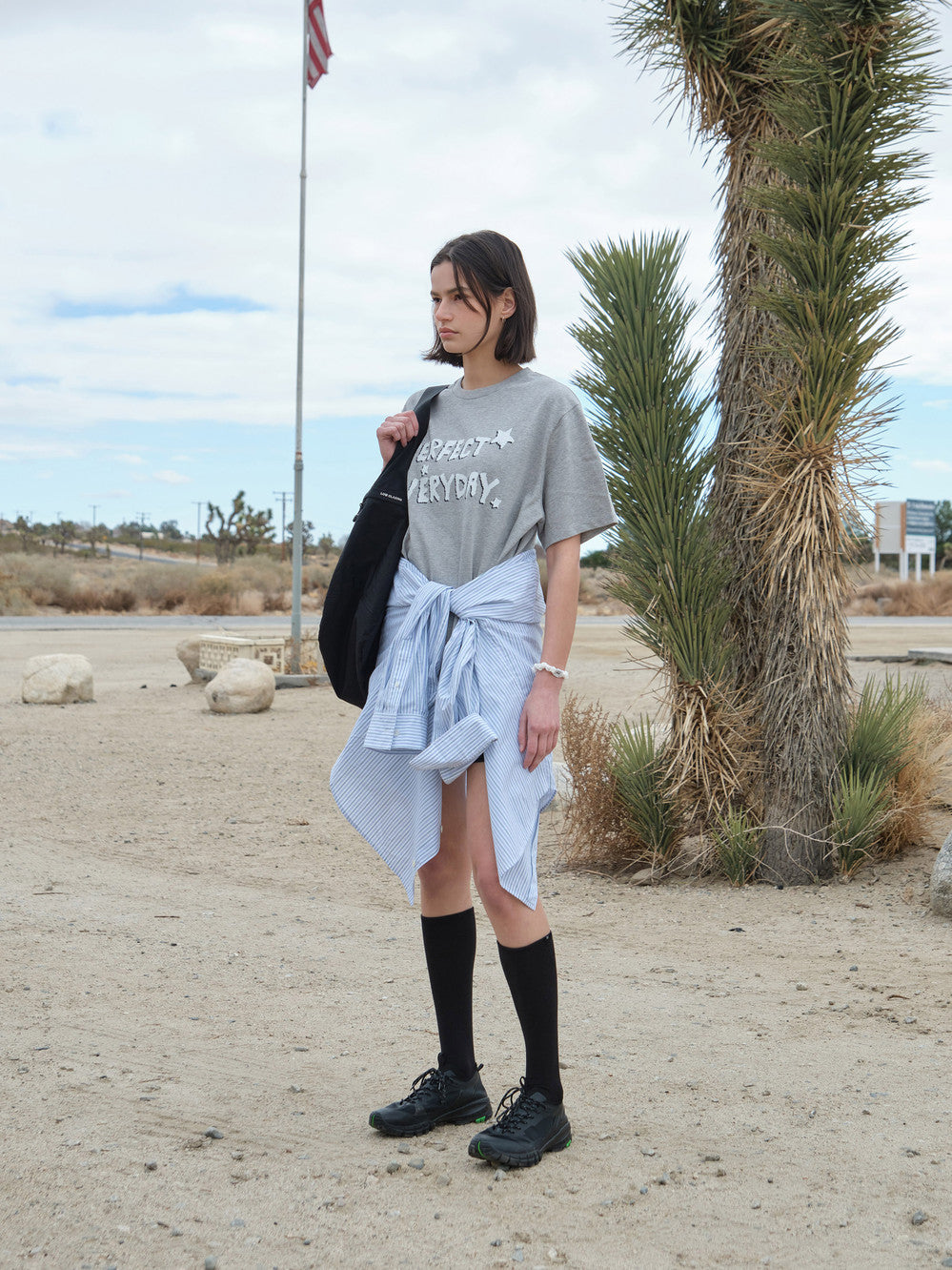 Low Classic Pe T-Shirt Melange Grey