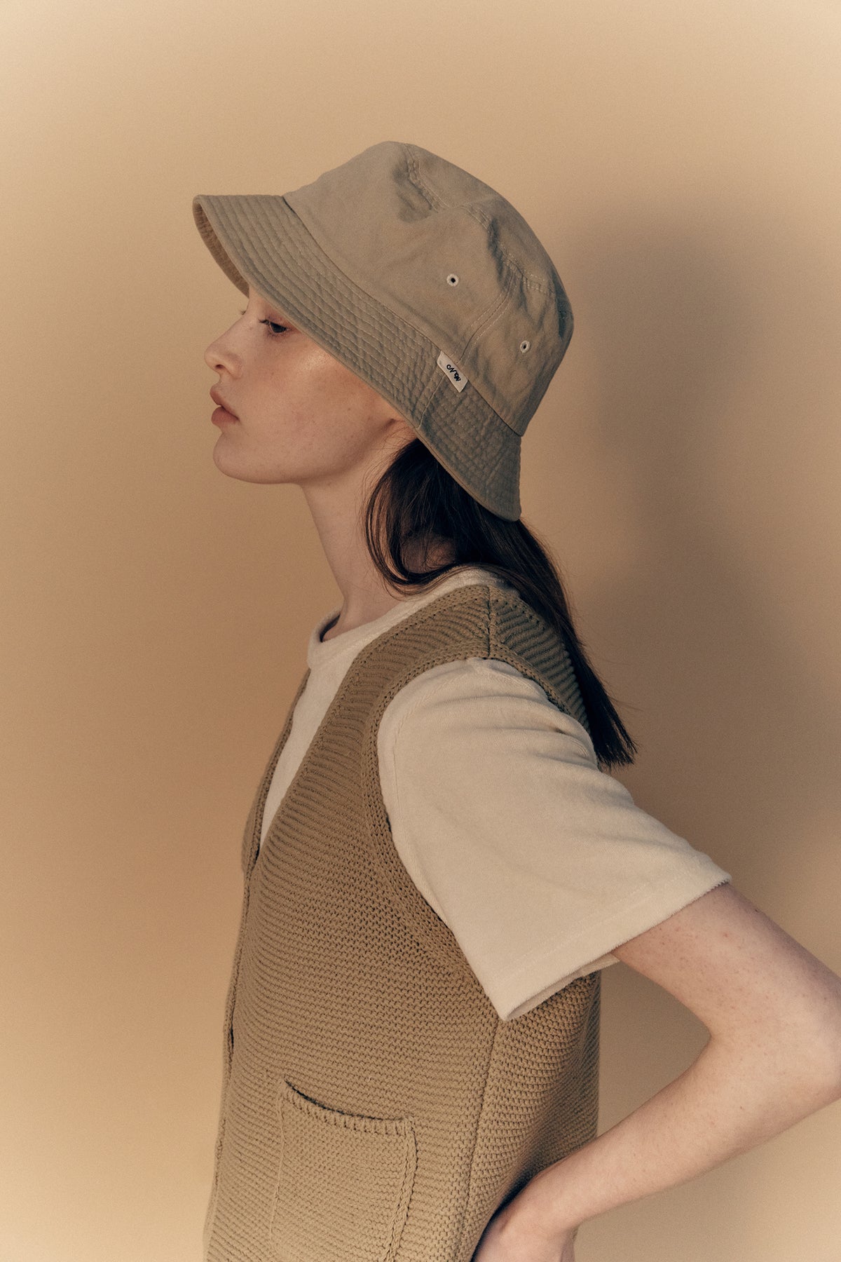 Nothing Written Traveller cotton hat (Khaki)