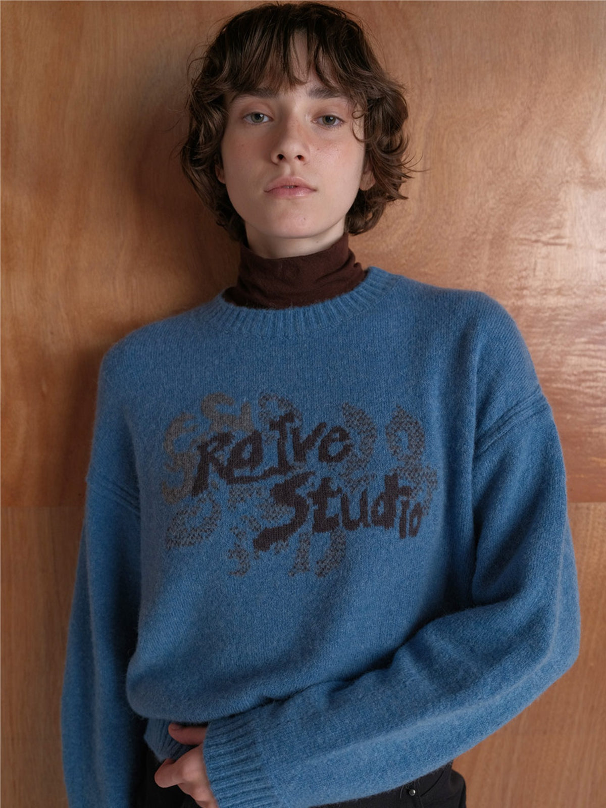 Raive Studio Lettering Knit Sweater