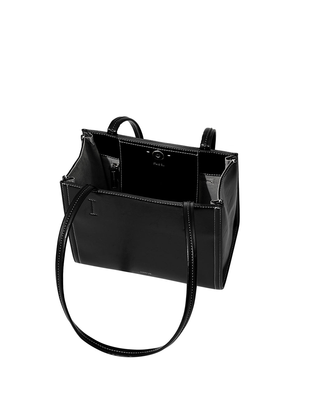 Mini Oblong Bag in Stitch Black