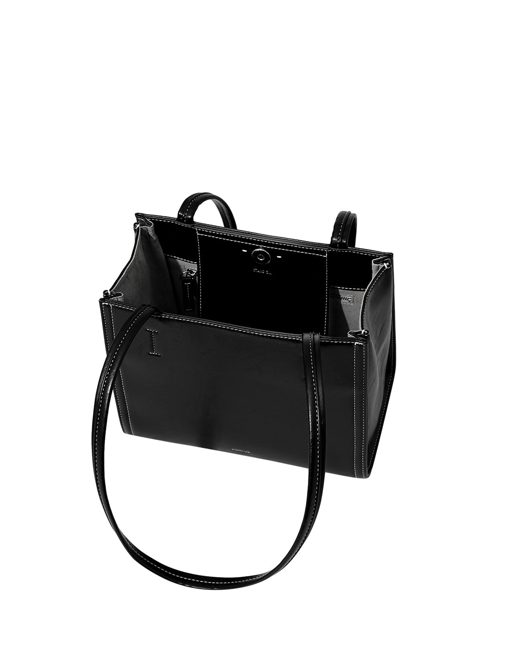 Mini Oblong Bag in Stitch Black