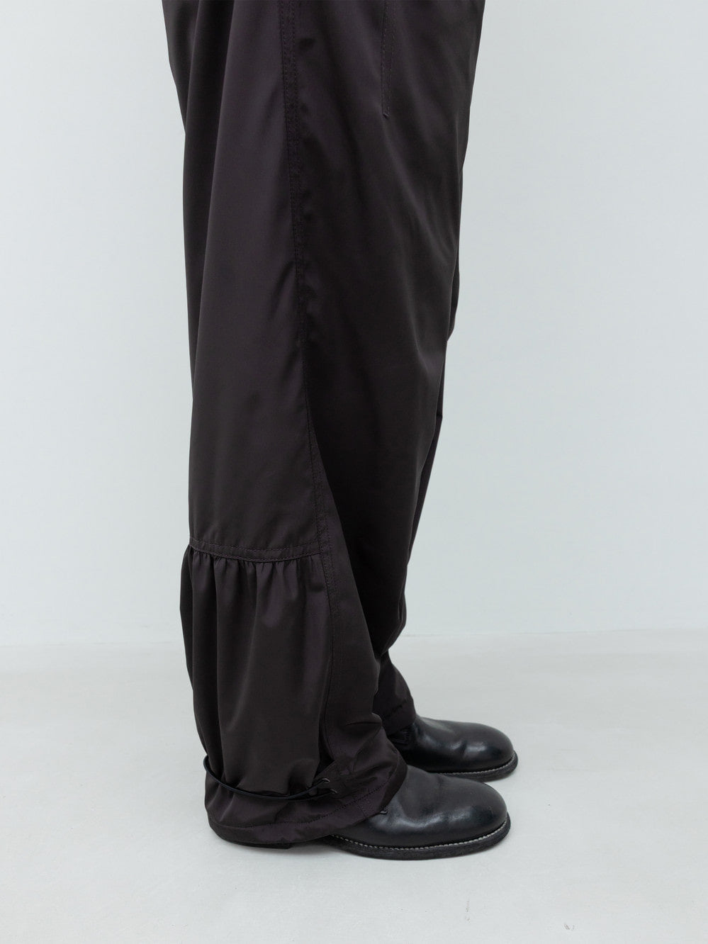 Low Classic Fleece-Lined Volume-Leg Pants Brown
