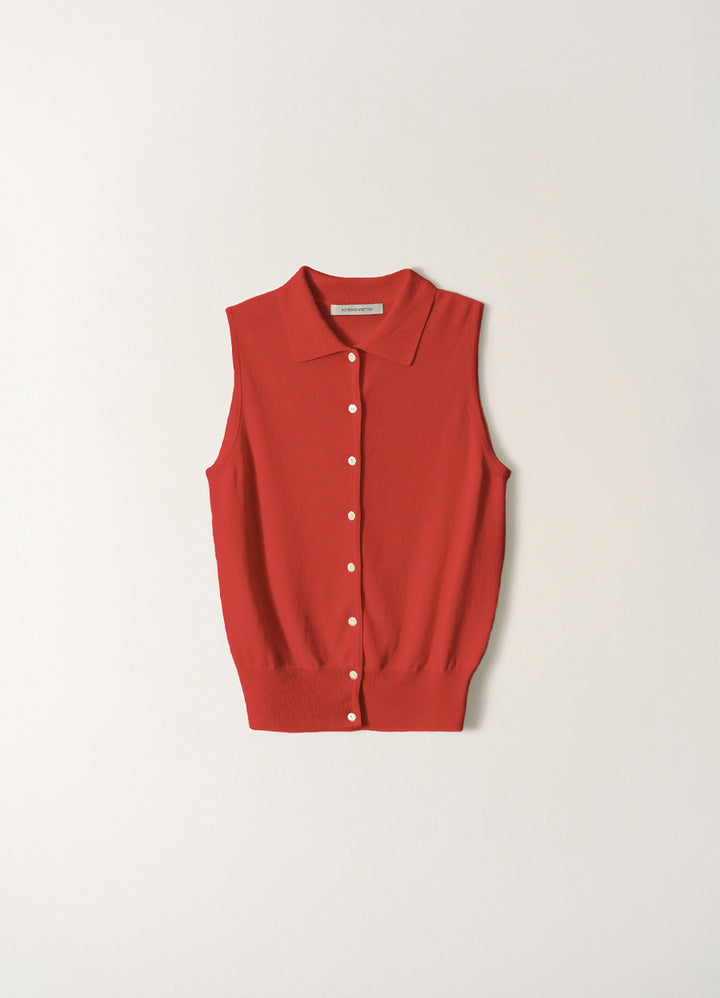 Nothing Written Lash sleeveless knit top (Red)