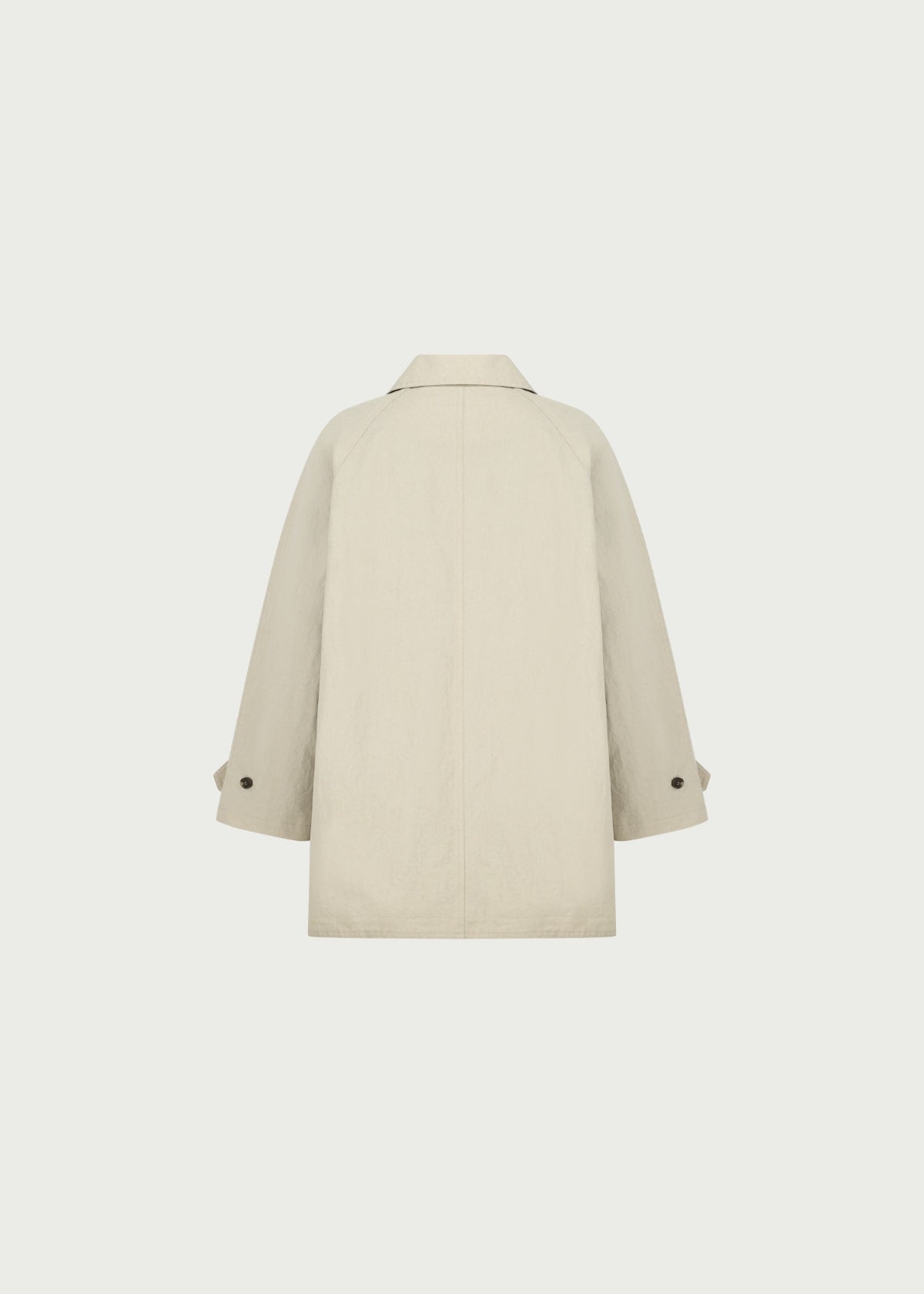 Depound check lining single trench coat - beige