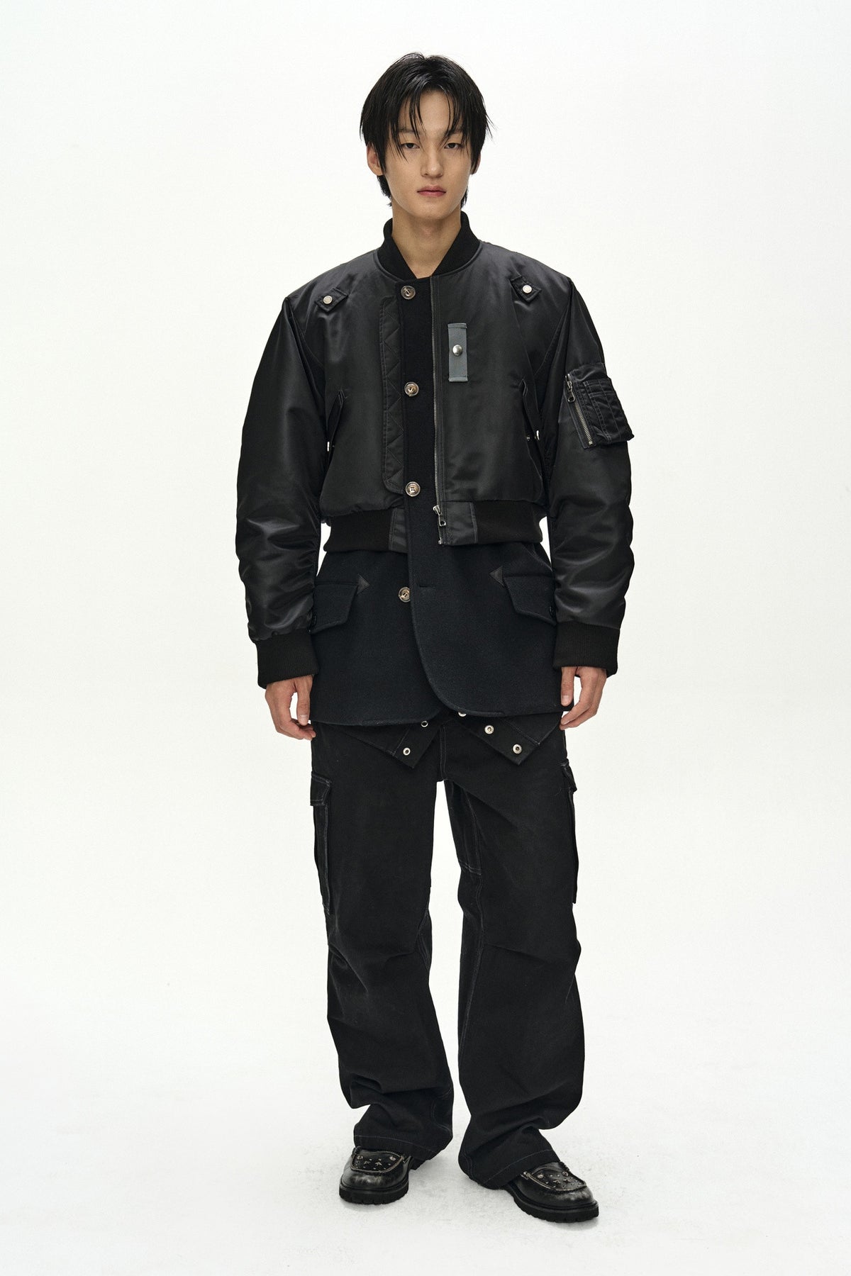 Andersson Bell Unisex Deconstructed Layered Bomber Coat